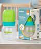 Baybee Natura Flow Milk Bottle for New Born Babies | Uniquely Designed Breast Mimic Soft & Flexible Nipples | Advanced Anti-Colic Breast Like Nipple Baby Bottle Natural and Easy Latch (Pack-2 - Green)