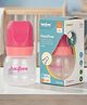 Baybee Natura Flow Milk Bottle for New Born Babies | Uniquely Designed Breast Mimic Soft & Flexible Nipples | Advanced Anti-Colic Breast Like Nipple Baby Bottle Natural and Easy Latch (Pack-2 - Pink)