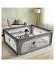 Baybee 120 x 120 CM Kids Playpen for Babies with Colourful Balls | Baby Play Area Indoor Setup with Zipper Door & Toys Pouch | nBaby play pen for baby for 0 - 5 years Boys Girls(GREY)