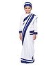 Itsmycostume Mother Teresa Costume - White & Blue