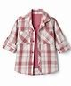 Dapper Dudes Woven Full Sleeves Tartan Checked Shirt with Attached T-Shirt -Mauve