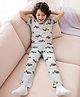 Pine Kids Cotton knit Half Sleeves Co-Ords T-Shirt & Pyjama Night Suit with Vehicle Print - Sky Blue