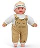 Kiddybuddy Happy Laughing baba doll Toy for Kids (Small)-Biege