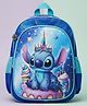 Purple Tots 11.8 Inches Disney Stitch Premium 3D Characters Backpack - Light Blue
