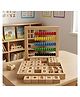 Kids Mandi Wooden Abacus Math Learning Toy for Kids, Montessori Counting Frame with Number & Arithmetic Blocks, Educational Maths Puzzle Board for Toddlers & Preschool Children