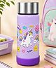 Adore Little Champs Insulated Hot & Cold Kids Water Bottle with Silicon Base- 270ml (Purple)