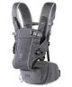 Growgether LYFTA 4-in-1 Baby Carrier with Hip Seat | 4-36 Months (Up to 15 kg) | EN13209 Certified | Magnetic Buckle | Breathable Mesh | Sunhood & Storage Pocket - Grey | 6 Months Warranty