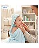 Bubzii Blue Baby Towel 72 x 72 cm. Baby Hooded Bath Towel