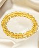 TEMPUS STUDIO Citrine Crystal Bead Bracelet for Prosperity Good Luck & Positive Energy