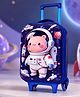 Elecart Kids Astronaut Trolley Bag for Boys | Blue Astronaut Hard Shell Kids Luggage with Wheels | Lightweight Travel Suitcase for School Trips, Vacation, Holiday & Weekend Travel