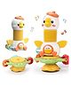 Elecart Baby Rattle High Chair Tray Toy with Suction Cup | Musical Goose Sensory Toy for Babies | Montessori Developmental Learning Toy | Travel Stroller Activity Toy for Infants, Toddlers, Kids