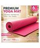 Elecart Yoga Mat for Men & Women Anti-Slip EVA Exercise Mat for Yoga, Pilates, Meditation, Gym, Stretching & Home Workout, Lightweight Portable Fitness Mat (Pack 1 Random Colour)