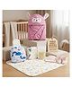 Safe-O-Kid Diaper Care Combo with Baby Changing Mat, Hooded Bath Towel, Breast Milk Storage Bag, Cap Mitten Bootie Set and Baby Cloth Diaper for Newborn Care Assorted