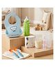 SAFE-O-KID New Mom Care Combo | 1 Silicone Bib, 1 Fruit Feeder, 1 Spoon & Fork Set, 1 Medicine Feeder & 1 Baby Feeding Bottle Cover | BPA-Free Feeding Essentials for Babies  Assorted