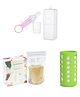 Safe-O-Kid Newborn Feeding Combo | 1 Medicine Feeder, 1 Feeding Bottle Cover & 1 Breast Milk Storage Bags Pack | Feeding Essentials Kit for Newborn Babies - Assorted