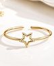 LA BELLE VIE Gold Plated Adjustable Star Ring -Golden