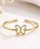 LA BELLE VIE Gold Plated Adjustable Butterfly Ring - Golden