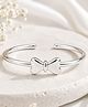 LA BELLE VIE Silver plated Adjustable Bow Ring -Silver