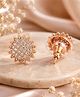 LA BELLE VIE Gold Plated Sunflower Stud Earrings -Gold