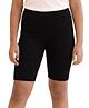 CHILINS Cotton Lycra Knit Solid Cycling Shorts - Black