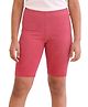 CHILINS Cotton Lycra Knit Solid Cycling Shorts - Pink