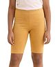CHILINS Cotton Lycra Knit Solid Cycling Shorts - Khaki