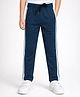 CHILINS Knit Side Taped Pants - Blue