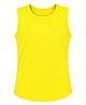 CHILINS Knit Sleeveless Solid Tee - Yellow