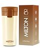 MILTON Thermosteel Vacuum Insulated Stainless Steel Coffee Mug Travel with Strainer, ISI Certified, Hot & Cold, Anti Skid Bottom, Spill Proof and Rustproof, 300 ml Ivory