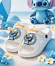 Yellow Bee Disney Featuring Rotating Stitch Applique Detailed Slingback Sandals - White