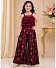 Elaisha Woven Sleeveless Ruffle Detailed Jumpsuit - Maroon