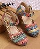 Tiny Bugs Sequins Embellished Velcro Closure Mary Jane Ballerinas - Multi Colour
