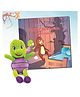 Purple Befriends Monsters to Story Book with Premium Purple Turtle Plush Soft Toy for Kids Illustrated Early Learning Bedtime Story Book for Kids Ages 4 to 6 Year - English