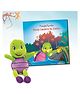 Roxy Learns to Swim to Story Book with Premium Purple Turtle Plush Soft Toy for Kids Illustrated Early Learning Bedtime Story Book for Kids Ages 4 to 6 Year - English