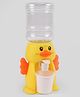 Kiddybuddy Mini Animal Water Dispenser Toy Duck Design with Easy Tap & Refill Bottle- Yellow