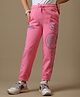 Kidsville Knit Mattel Featuring Barbie Printed Joggers - Pink