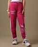 Kidsville Knit Sanrio Friends Featuring Hello Kitty Text Printed Joggers - Pink