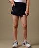 Kidsville Knit Sanrio Friends Featuring Stone Embellished Hello Kitty Embroidered Skort - Black