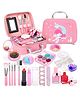 Kidology Kids Makeup Kit for Girls, Mermaid Princess Pretend Play Beauty Set with Washable Cosmetics & Carry Case