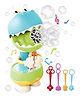 NEGOCIO Cute Dinosaur Bubble Machine Outdoor Kids Electric Blowing Bubbles Maker Toy with Bubble Solution - PACK OF 1 - COLOR MAY VARY