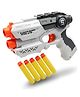 NEGOCIO Heat Soft Space Gun RAVIL-V Shooting Toy Gun for Kids Boys with Darts & Plastic Bullets | Manual Action Blaster Pistol Toy - PACK OF 1 - COLOR MAY VARY