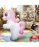 NEGOCIO Remote Control Inflatable Unicorn Toy for Kids | Giant 116cm Self-Inflating RC Walking Unicorn with Music, 2.4GHz Controller & 360° Stunt Rotation- PACK OF 1- COLOR MAY VARY