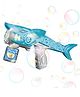 NEGOCIO Handheld Light Mechanical Shark Bubble Gun Plastic Summer Outdoor Automatic Blowing Bubbles Toy for Kids- PACK OF 1- COLOR MAY VARY