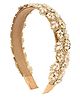 Aye Candy Pearl & Sequin  Embellished Hair Band - Golden