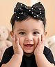 Aye Candy Glitter Embellished Bow Headband - Black
