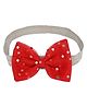 Aye Candy Sequin Embellished Bow Headband - Red