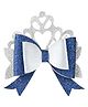 Aye Candy Shimmer Detailed Bow Alligator Hair Clip - Blue
