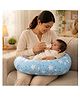 Fareto Baby Feeding Pillow with Detachable Cover Breast Feeding - Cloud Blue
