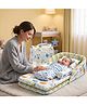 Fareto Baby Travel Friendly for Kids Portable Baby Comfortable Cushioning - Blue