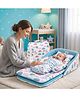 Fareto Baby Travel Friendly for Kids Portable Baby Comfortable Cushioning - Green sprial